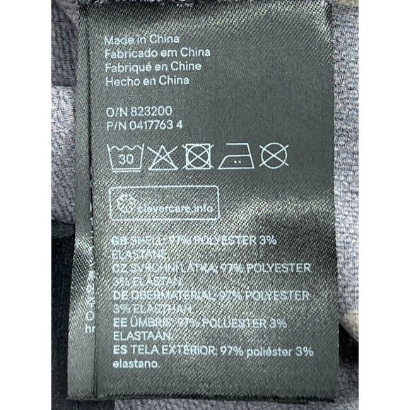 H M Women's 3/4 Sleeve Black Floral Print Slit Back Dress Size 8 - Picture 15 of 16